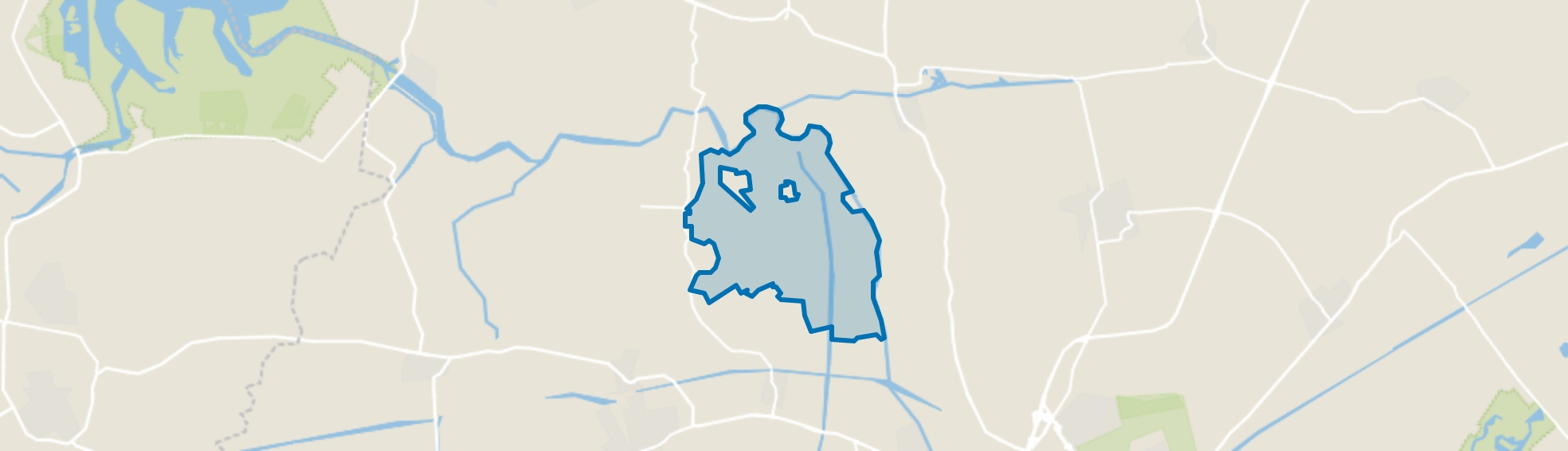 Verspreide huizen Ezinge, Garnwerd map