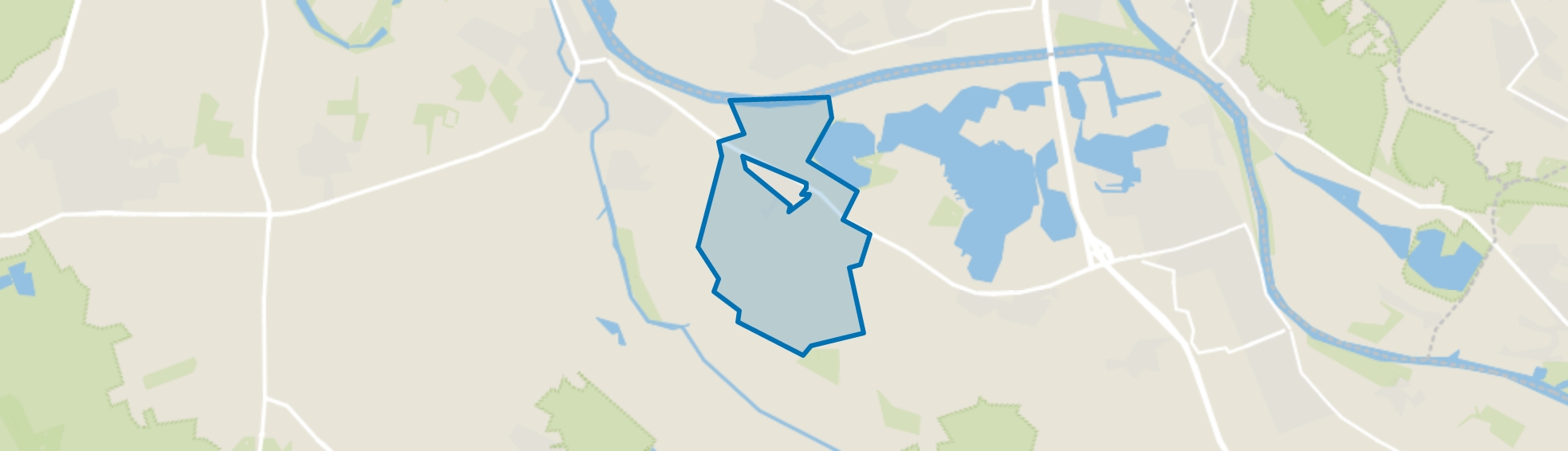 Buitengebied Gassel, Gassel map