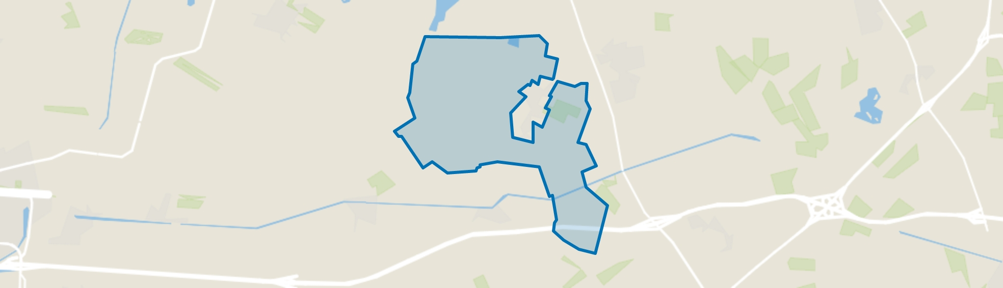 Verspreide huizen Gees, Geesbrug map