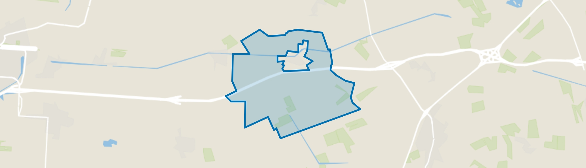 Verspreide huizen Zwinderen, Geesbrug map