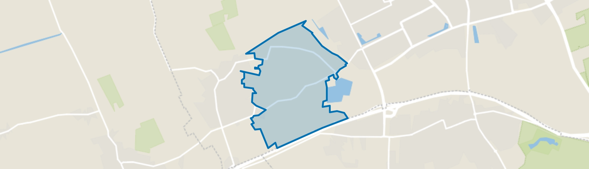 Buitengebied ten oosten van Geffen, Geffen map