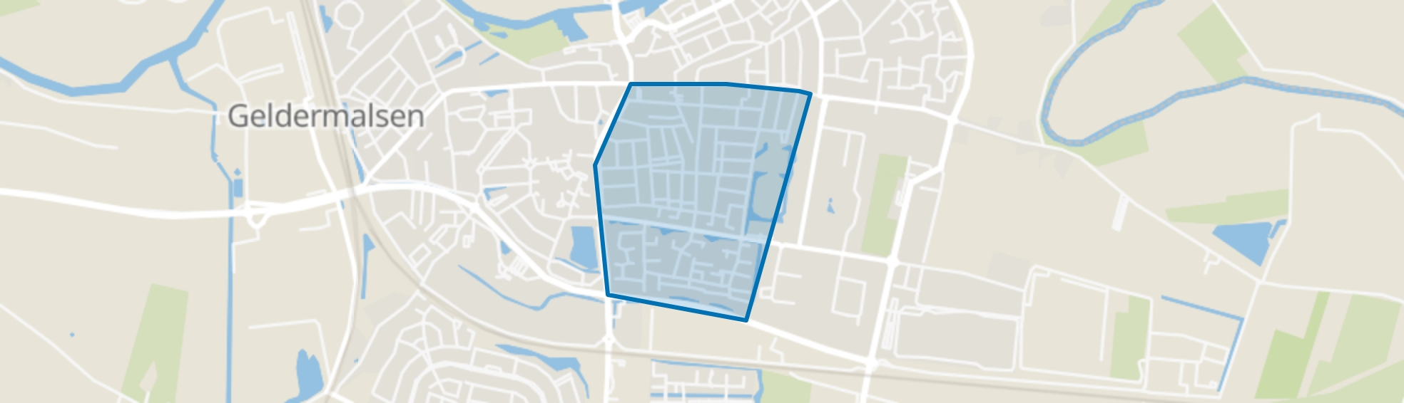 Geldermalsen Zuid, Geldermalsen map