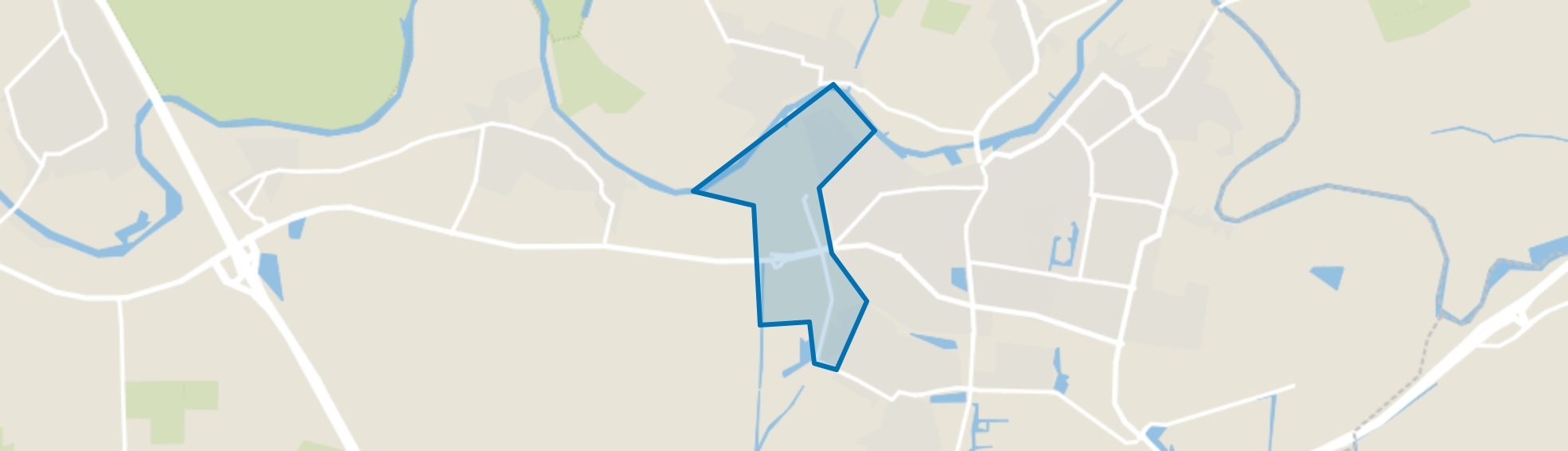 Verspreide huizen Westzijde, Geldermalsen map