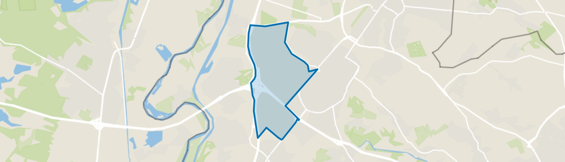 Industriegebied D.S.M. en Graetheide, Geleen map