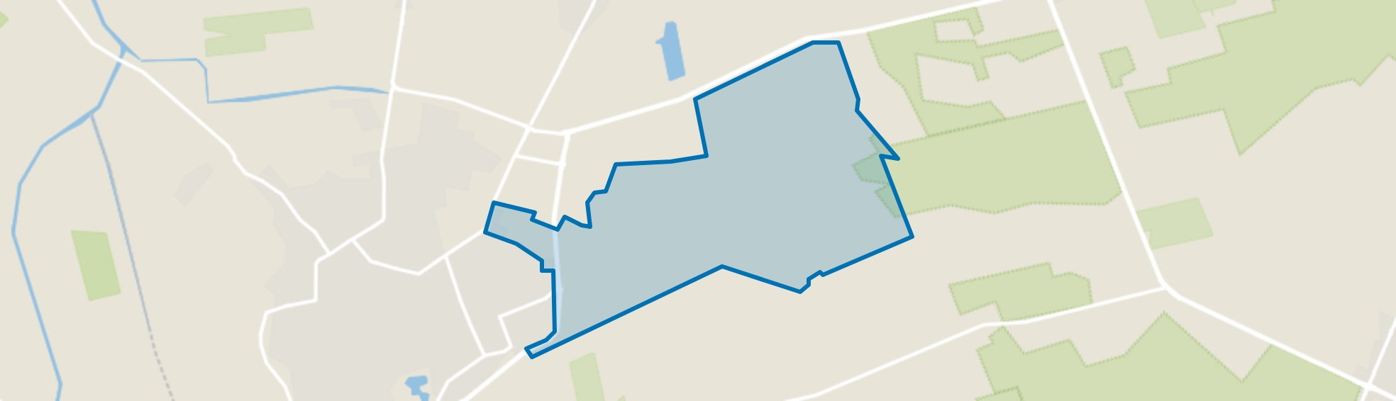 Verspreide huizen Rooije Hoef, Gemert map