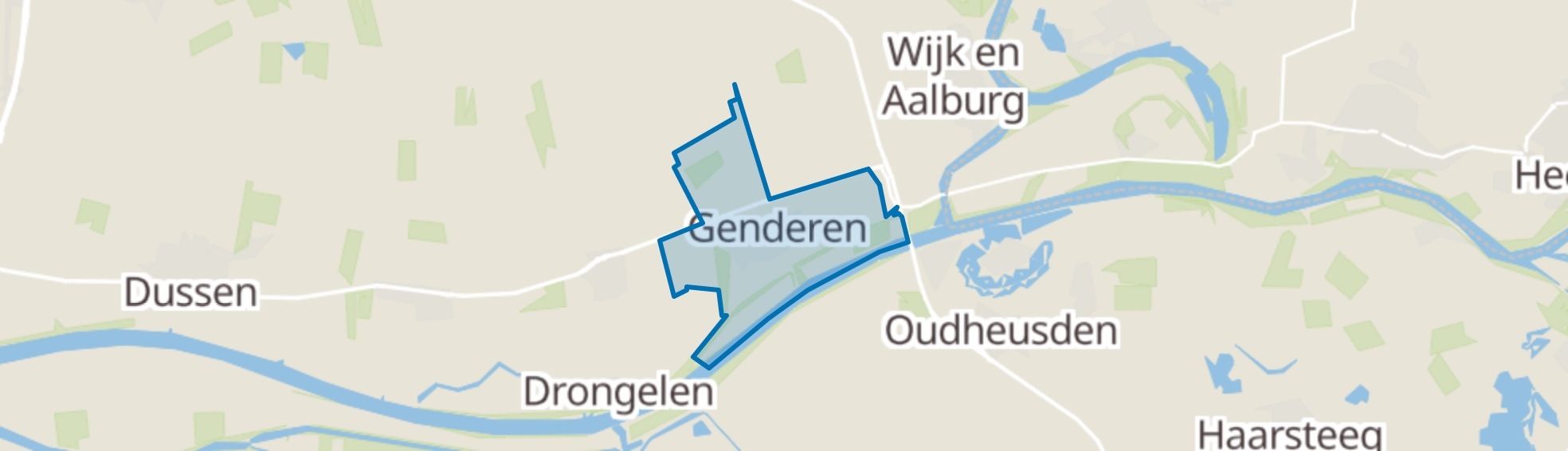 Genderen map