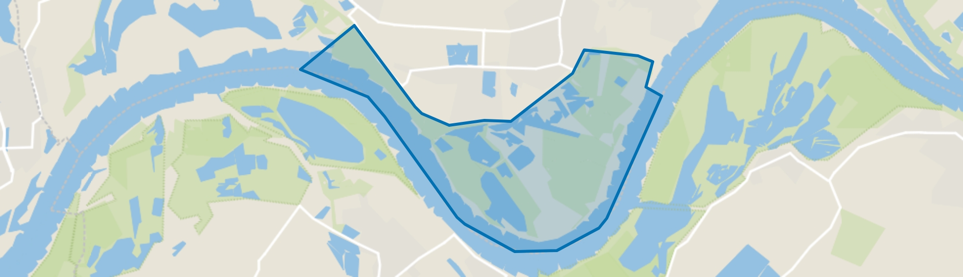Verspreide huizen Gendtsche Waarden, Gendt map