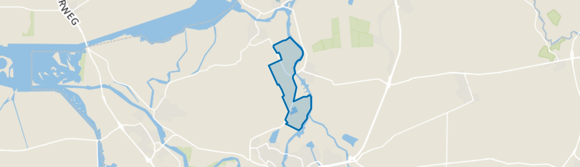 Genne-Overwaters, Genemuiden map