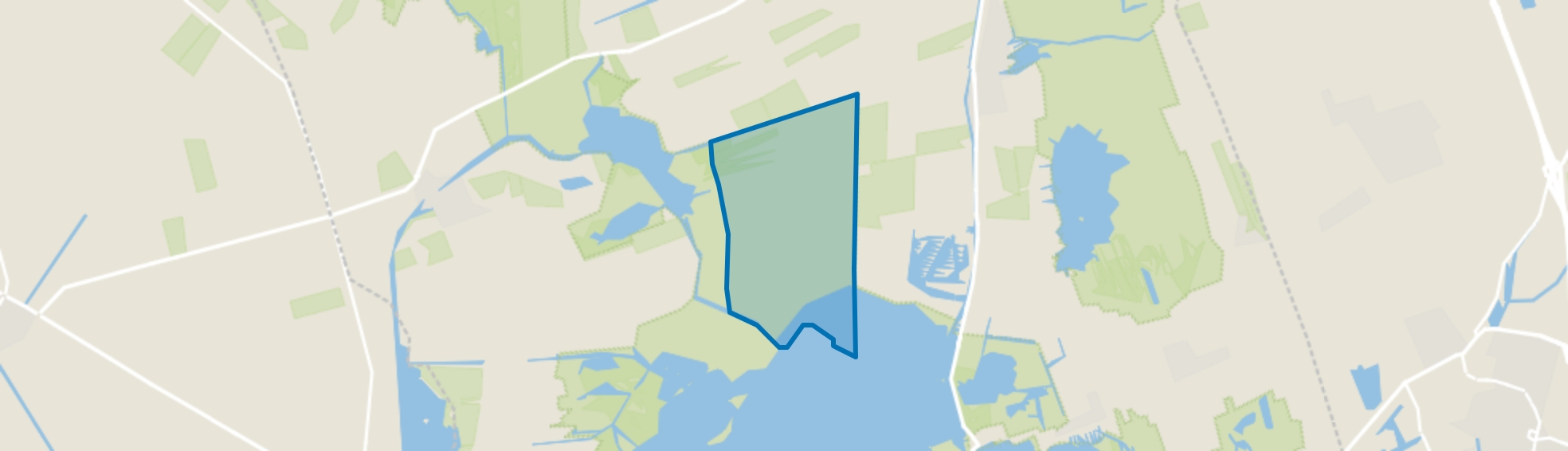 Dwarsgracht, Giethoorn map