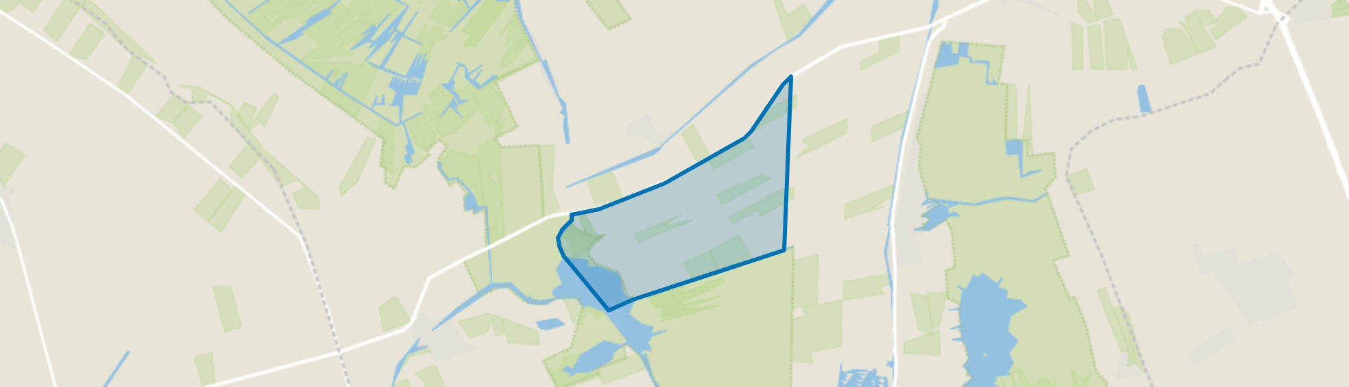 Verspreide huizen polder Halfweg, Giethoorn map