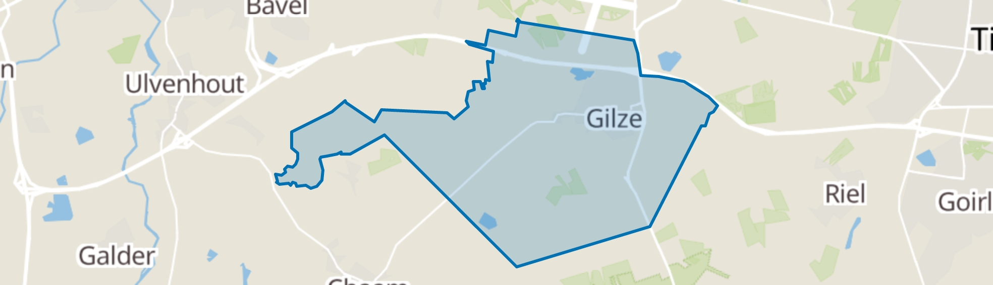 Gilze map