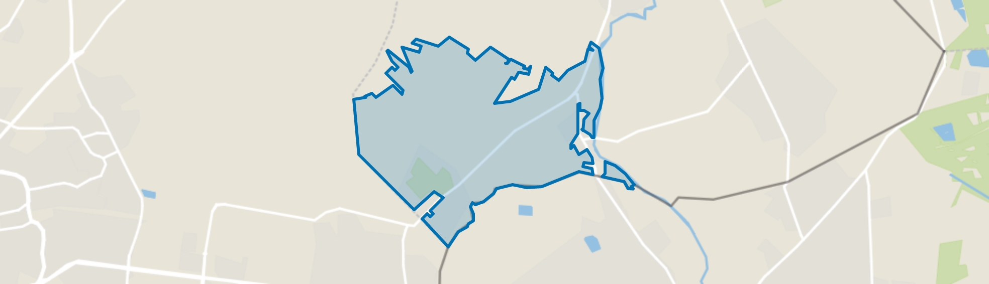 Verspreide huizen Glane, Glane map