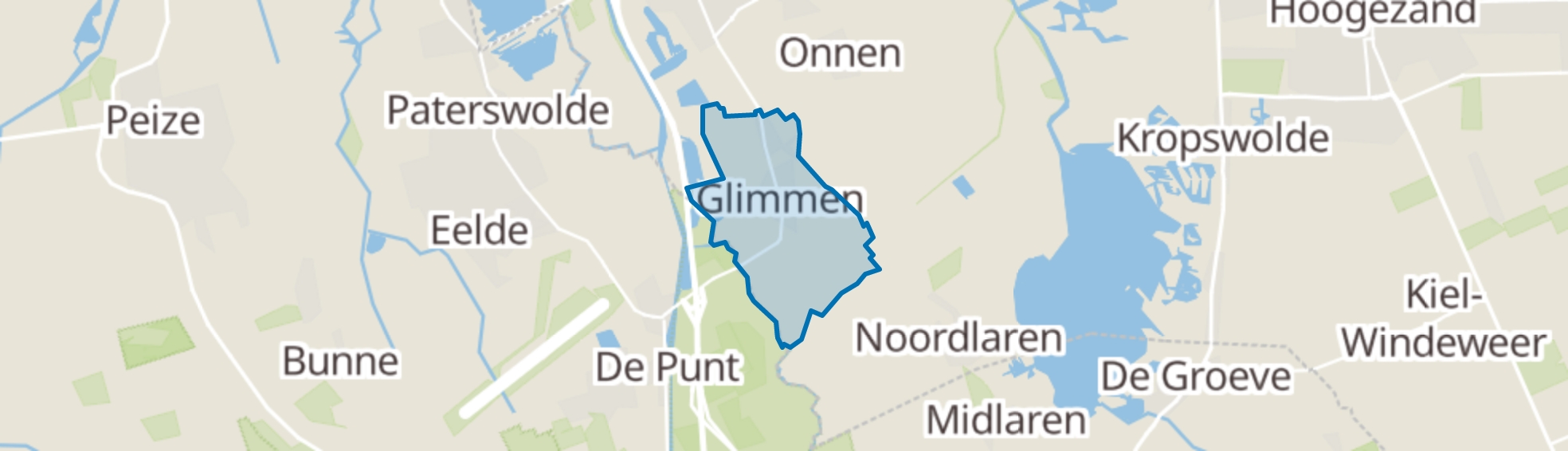 Glimmen map