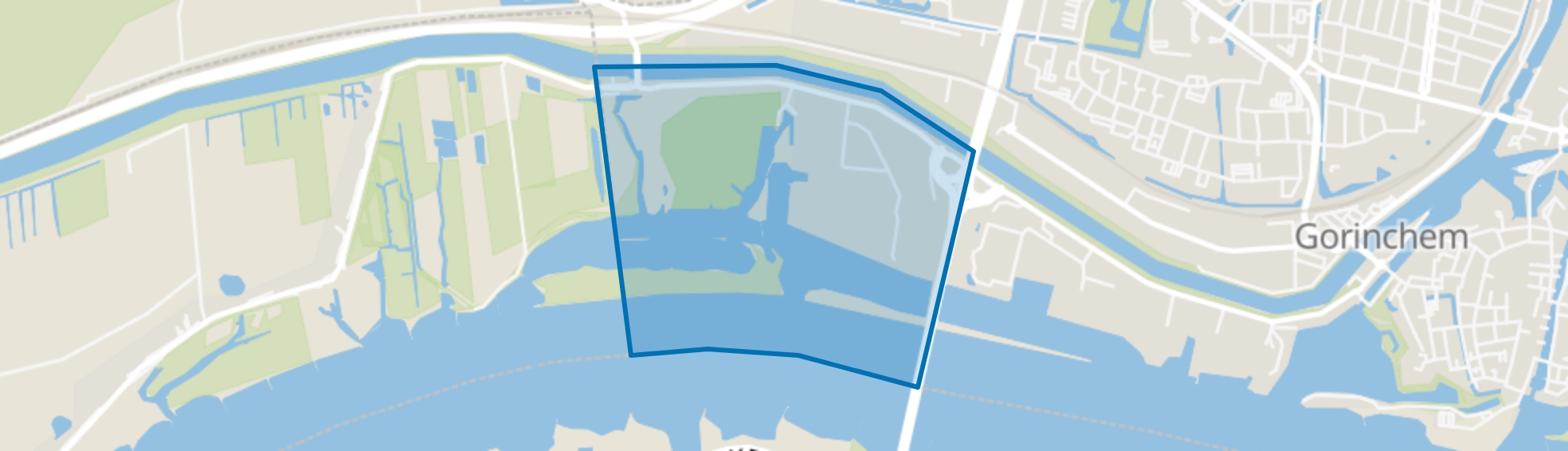 Avelingen West, Gorinchem map