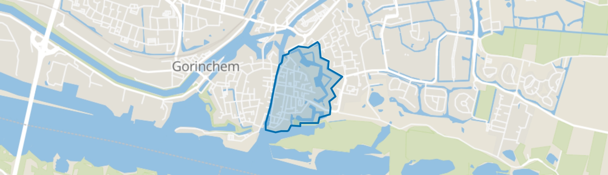 Bovenstad, Gorinchem map