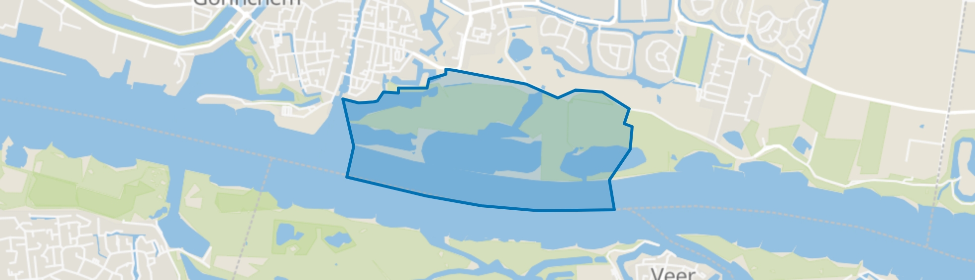 Landelijk gebied Zuid, Gorinchem map