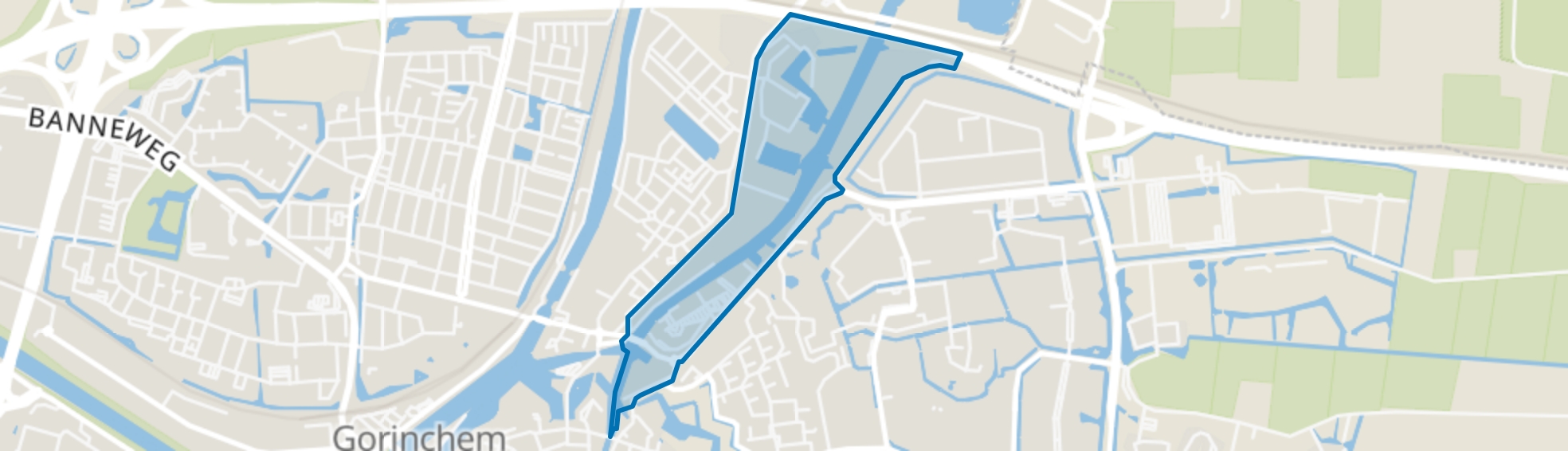 Linge, Gorinchem map