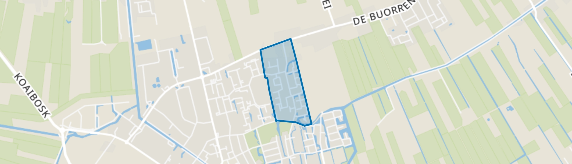 Gorredijk-Bloemenwijk, Gorredijk map