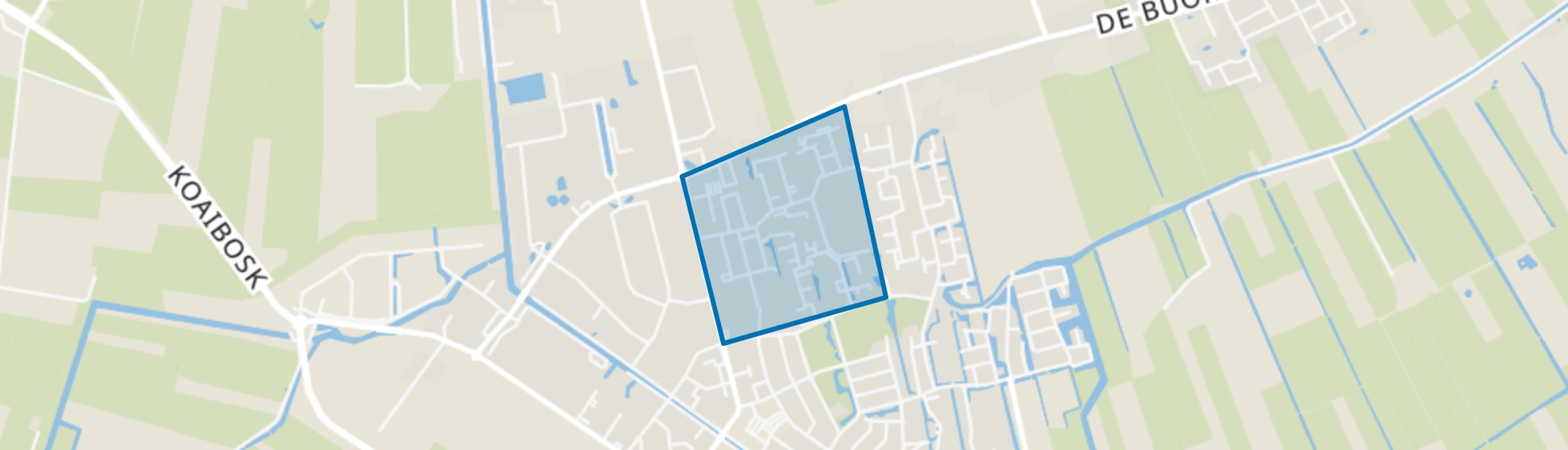 Gorredijk-IJ buurt, Gorredijk map
