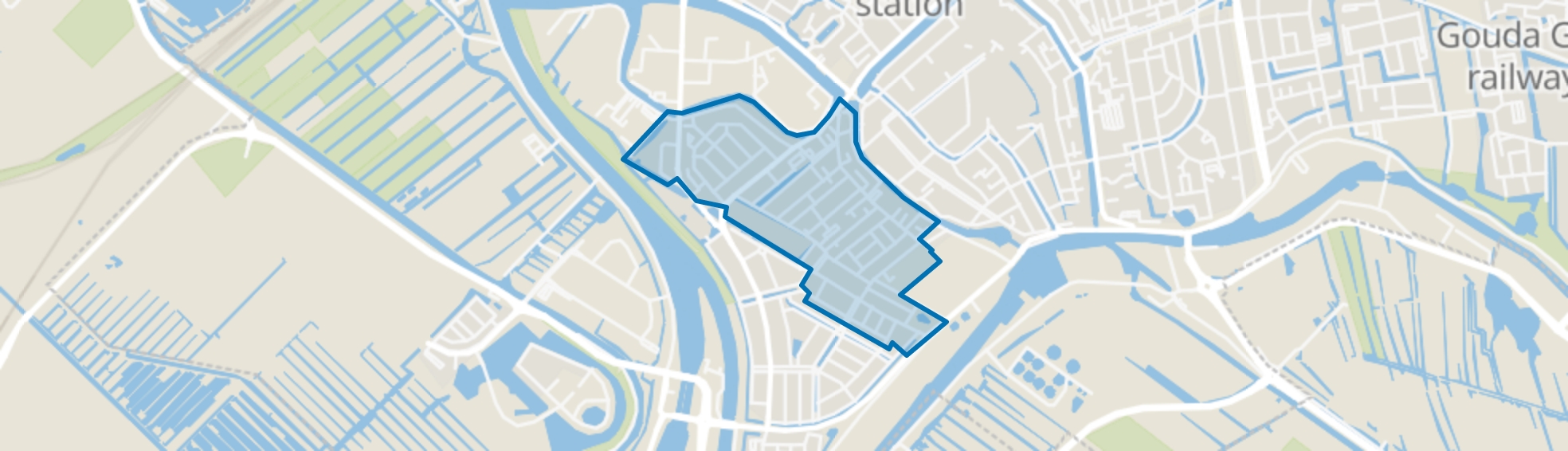 De Korte Akkeren Oud, Gouda map