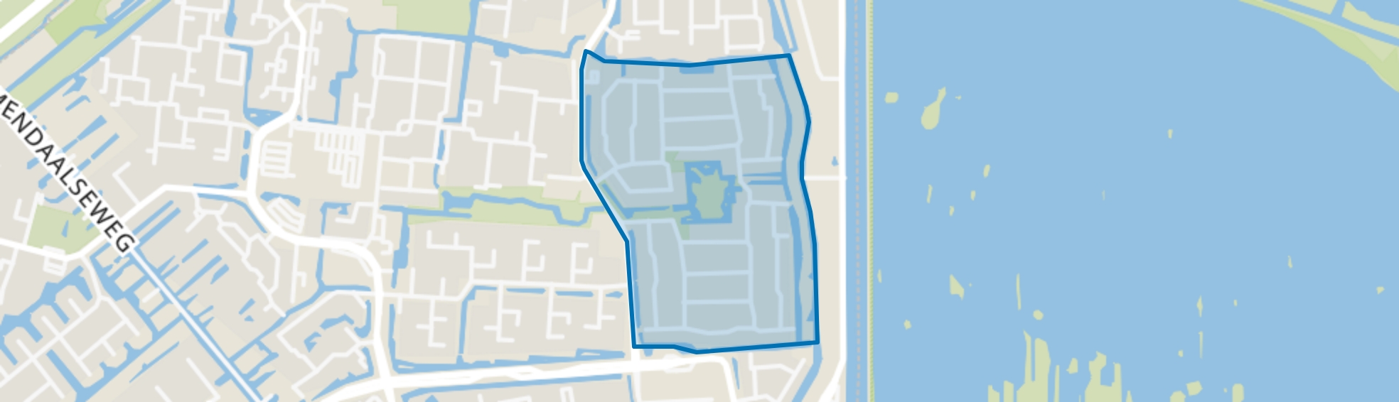 Grassen- Waterbuurt, Gouda map