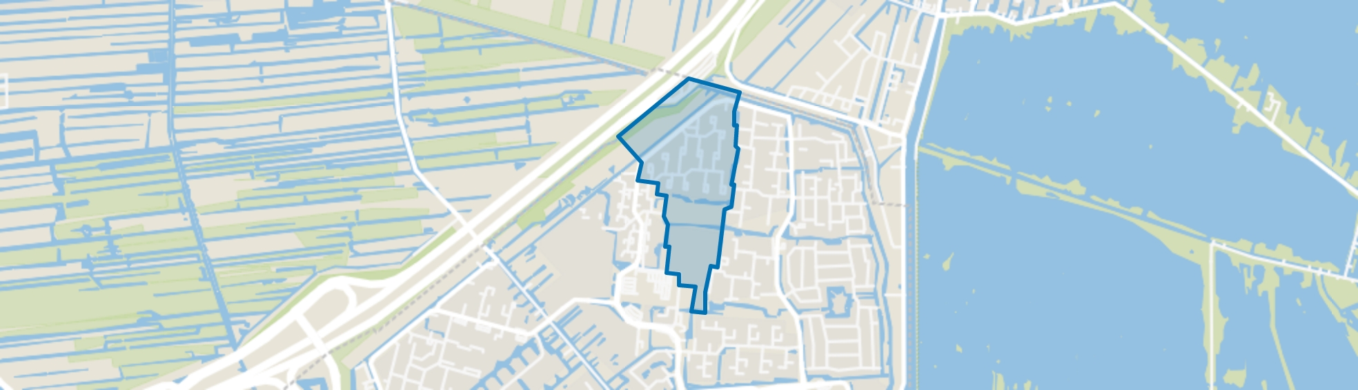 Hoevenbuurt, Gouda map