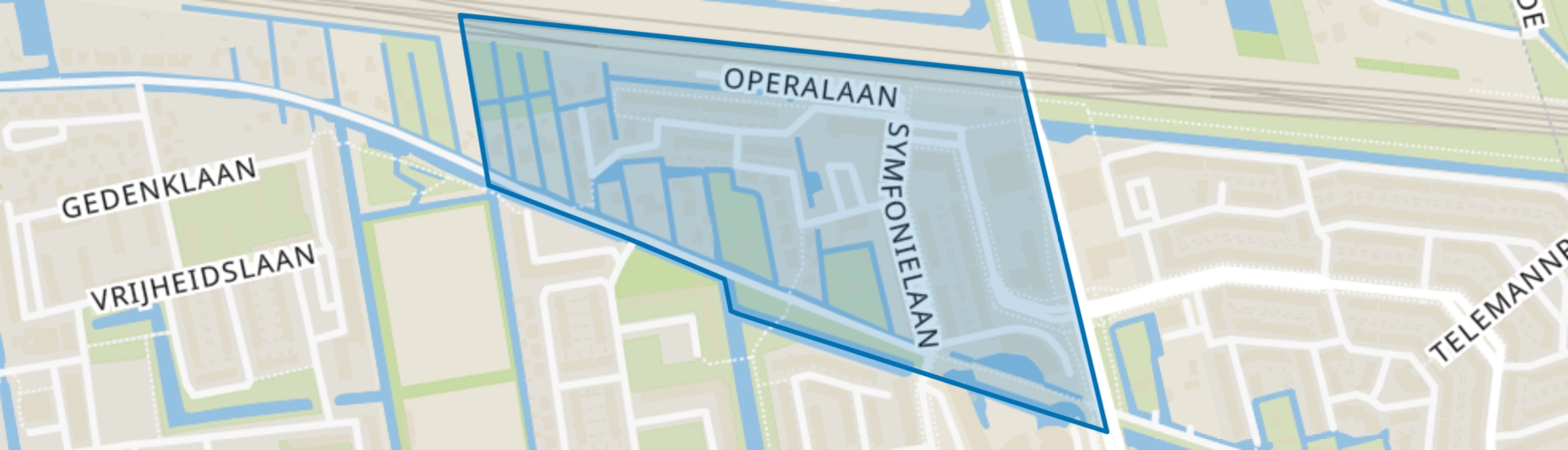 Muziekbuurt, Gouda map