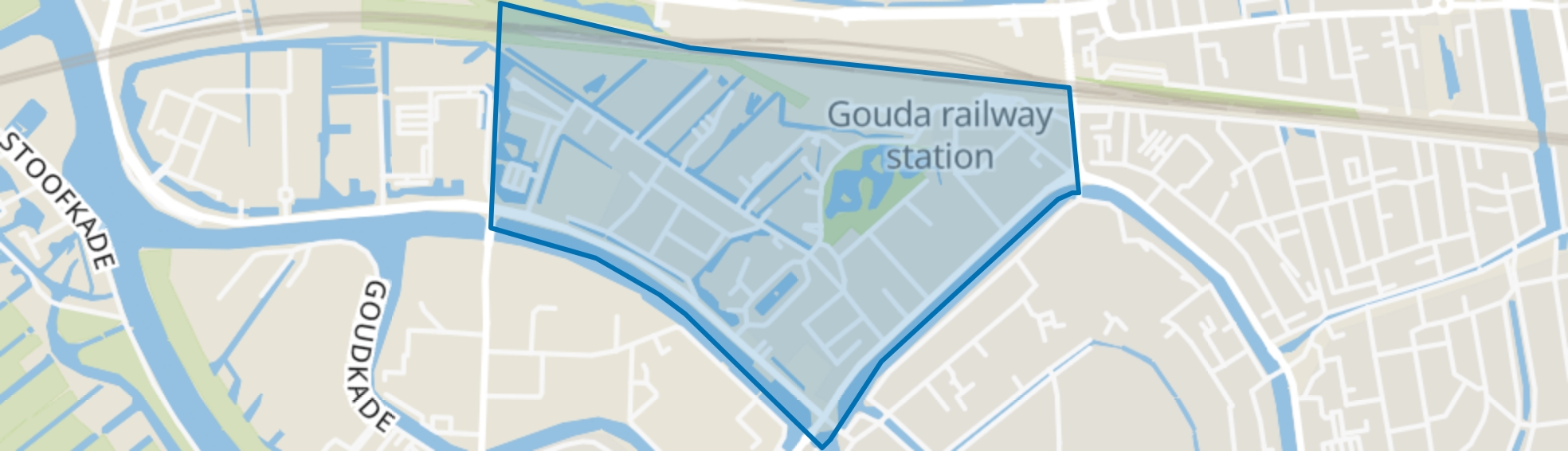 Nieuwe Park Oost, Gouda map