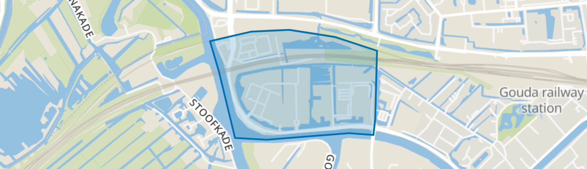 Nieuwe Park West, Gouda map