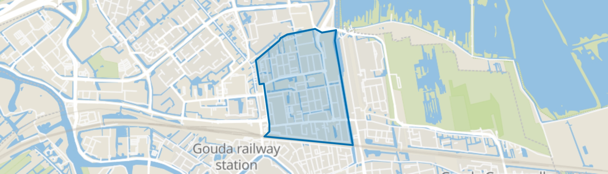 Ouwe Gouwe, Gouda map