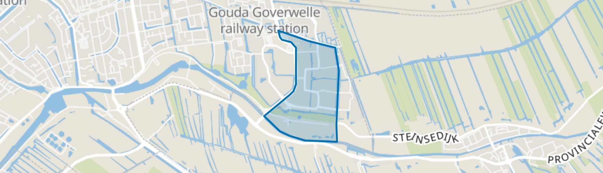 Polderbuurt, Gouda map