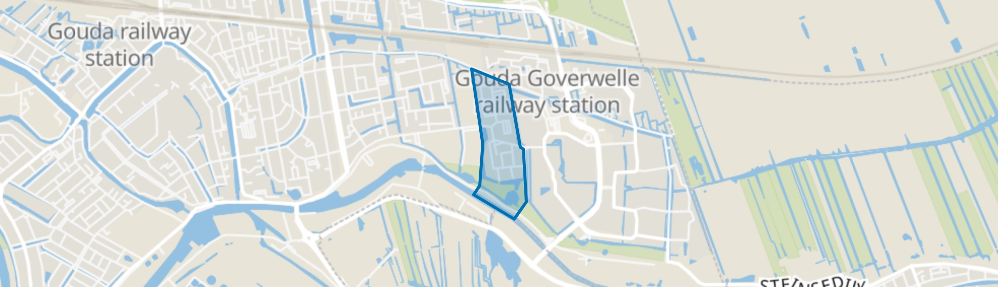 Sportbuurt, Gouda map