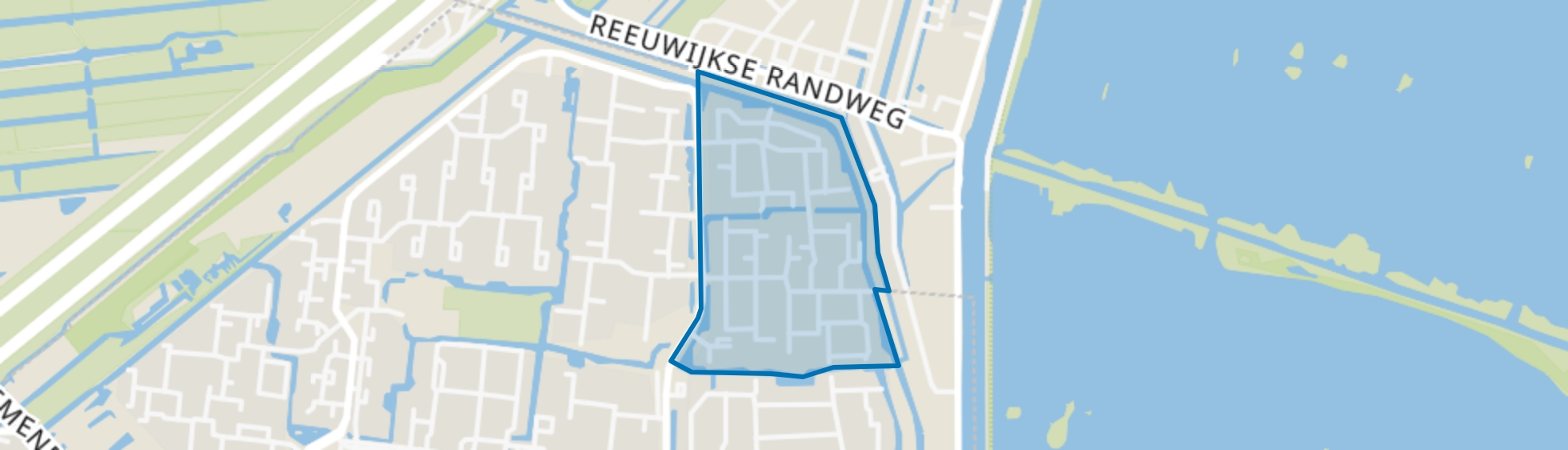 Wervenbuurt, Gouda map