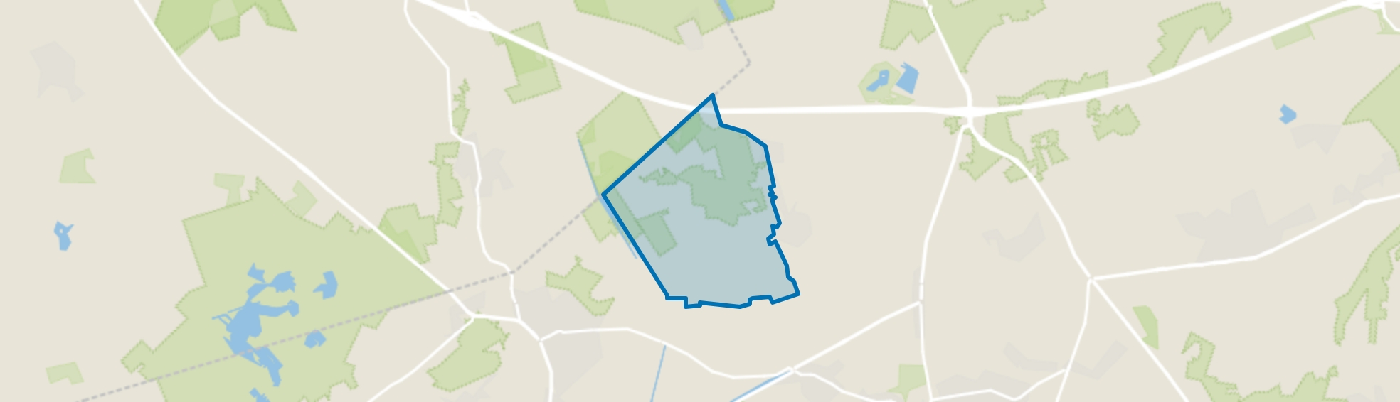 Buitengebied Kievitsheide, Grashoek map