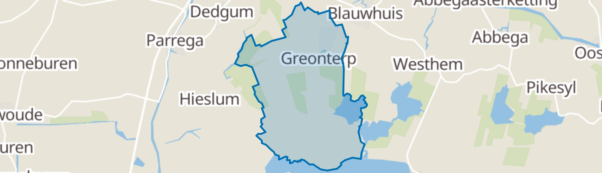 Greonterp map