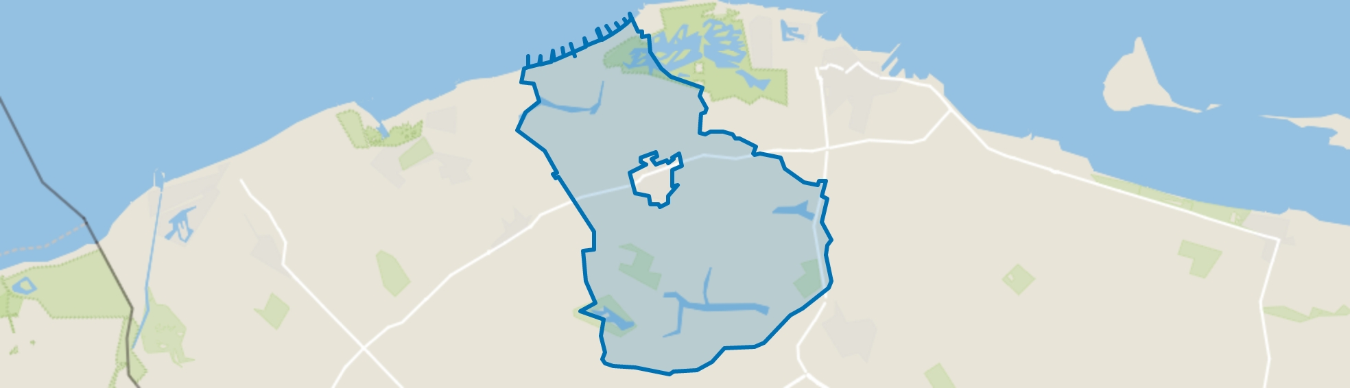 Verspreide huizen Groede, Groede map