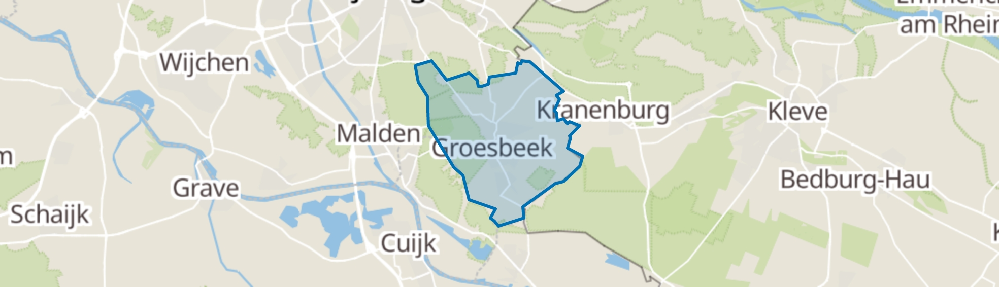 Groesbeek map