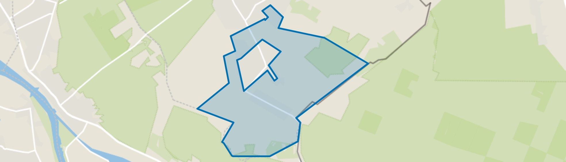 Buitengebied Breedeweg, Groesbeek map