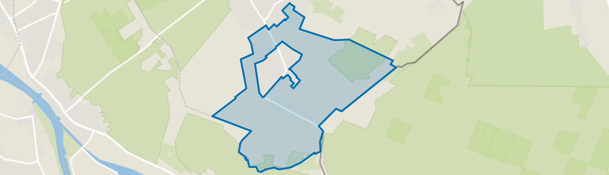 Buitengebied Breedeweg, Groesbeek map