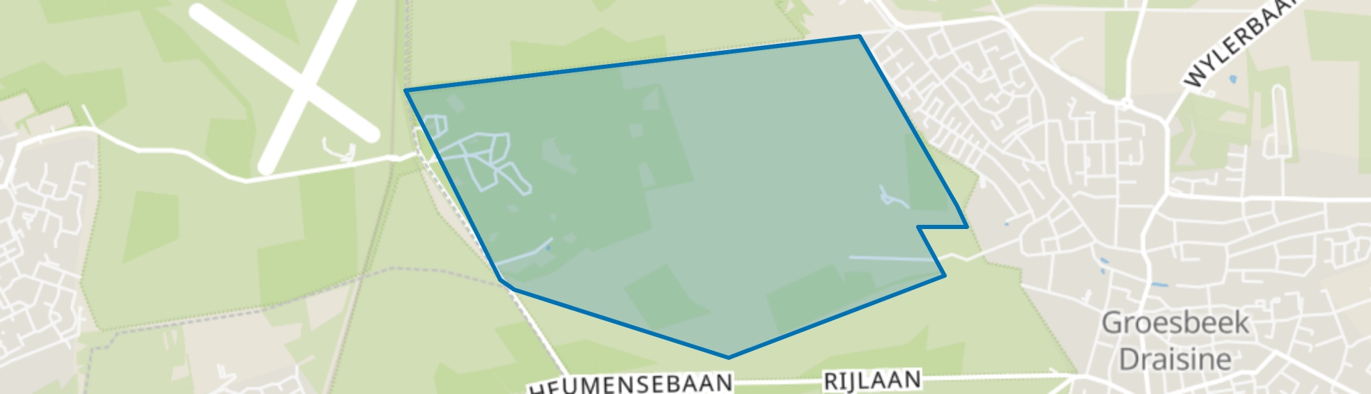 Buitengebied Groesbeek-Midden-West, Groesbeek map