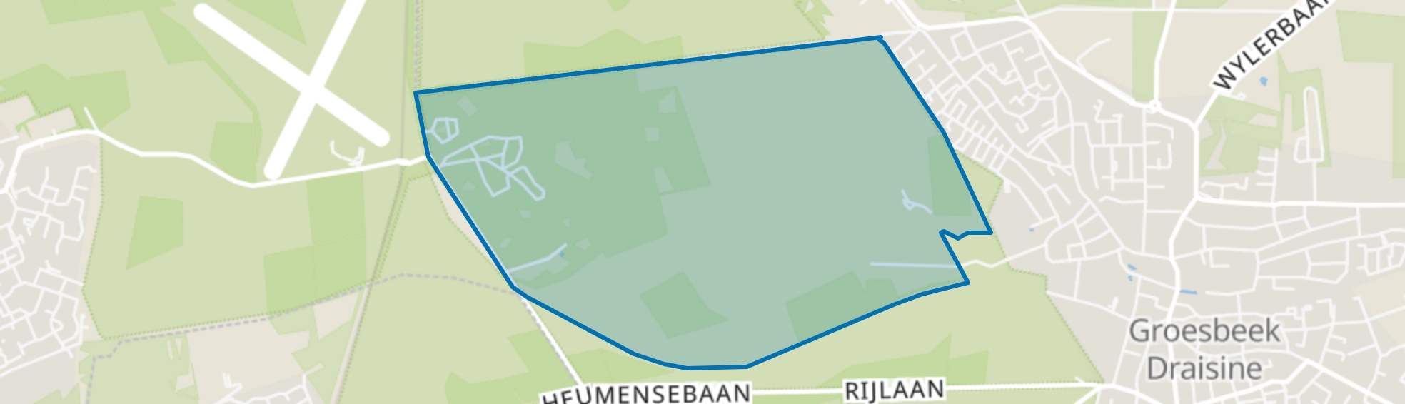 Buitengebied Groesbeek-Midden-West, Groesbeek map