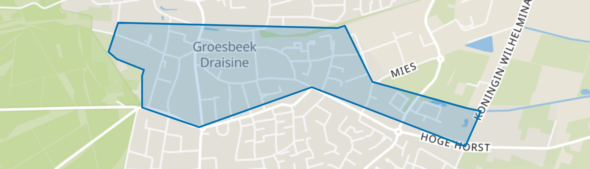 Groesbeek Centrum-Zuid, Groesbeek map