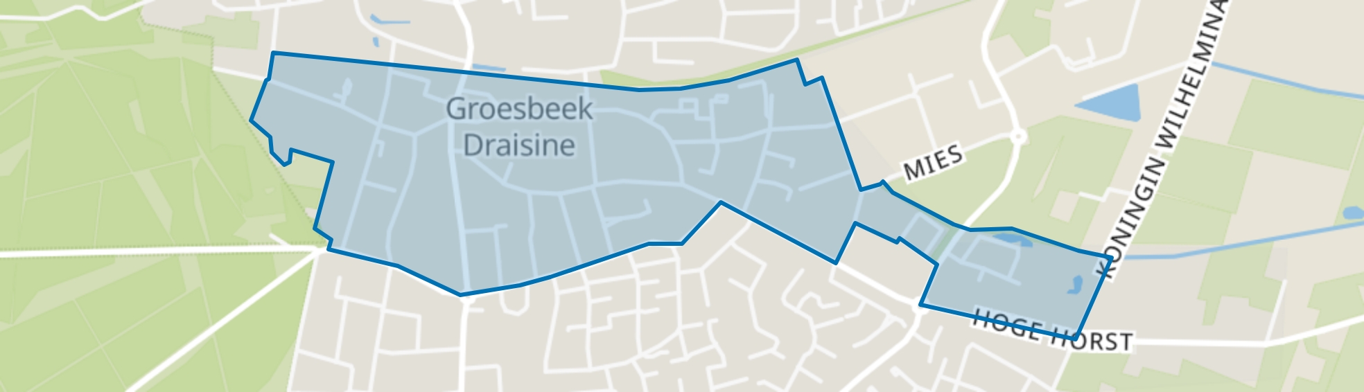 Groesbeek Centrum-Zuid, Groesbeek map