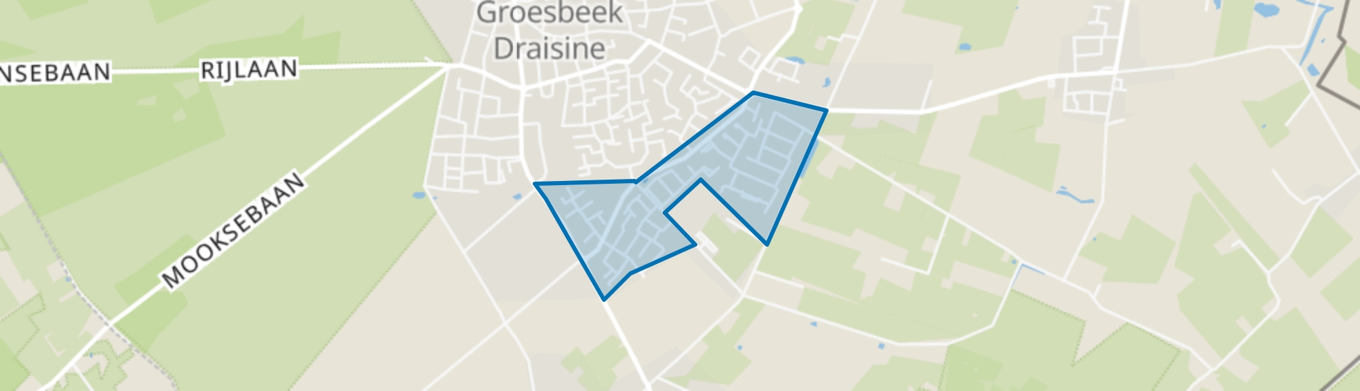 Groesbeek Nijerf, Groesbeek map