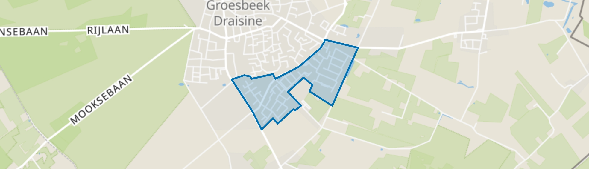 Groesbeek Nijerf, Groesbeek map