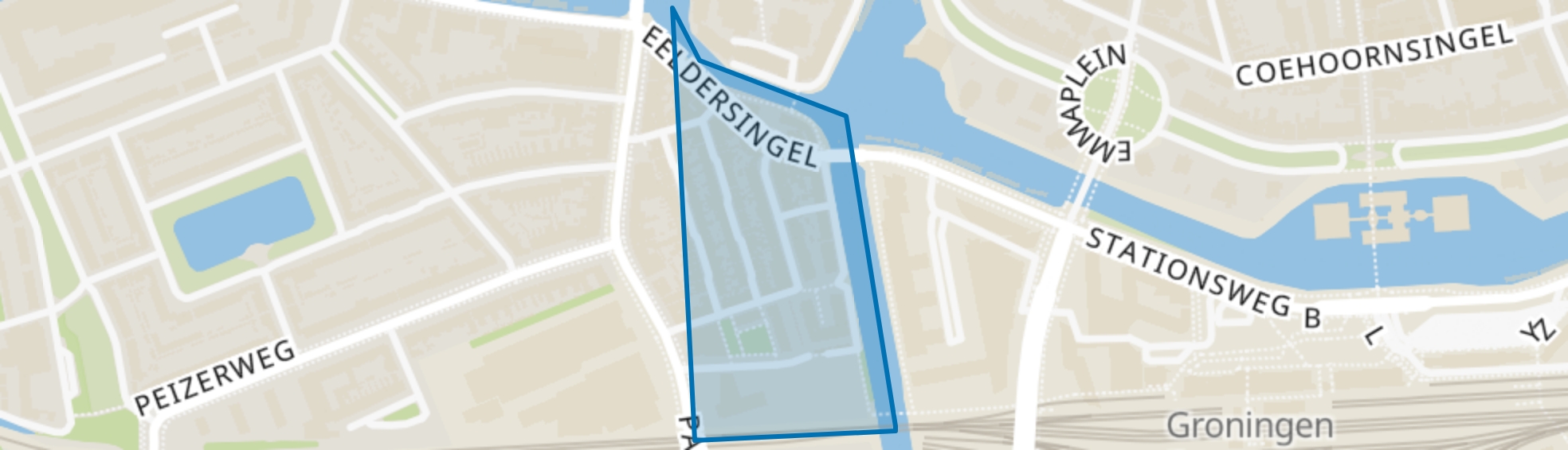 Badstratenbuurt, Groningen map