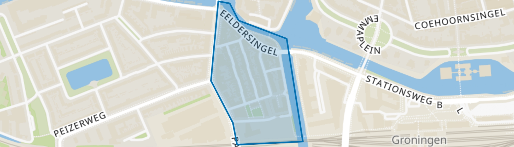 Badstratenbuurt, Groningen map