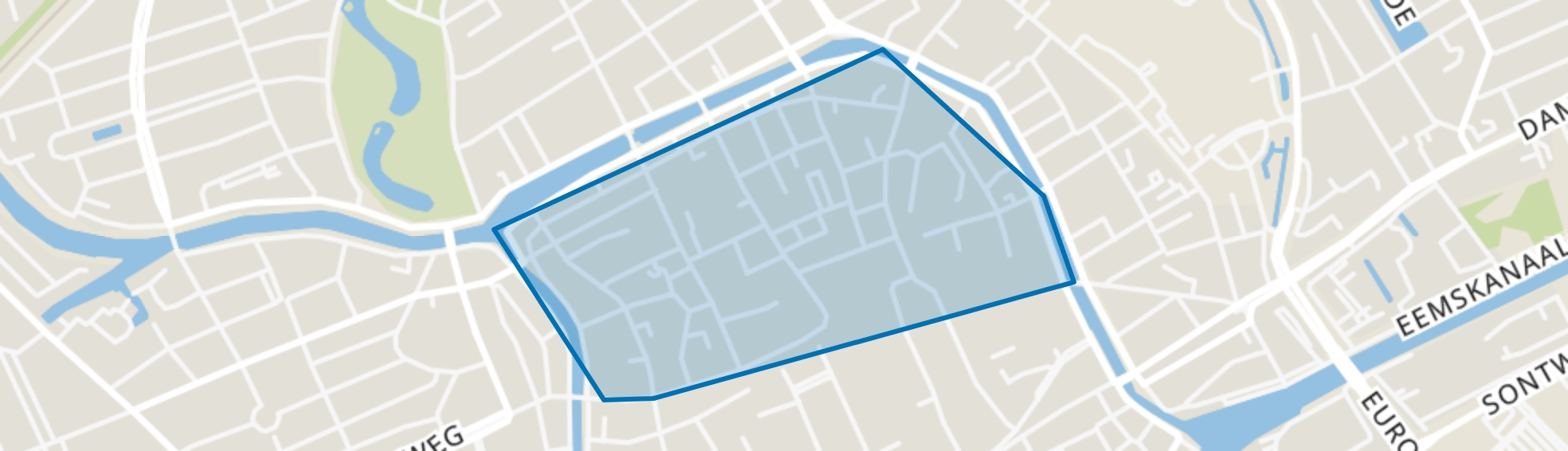 Binnenstad-Noord, Groningen map