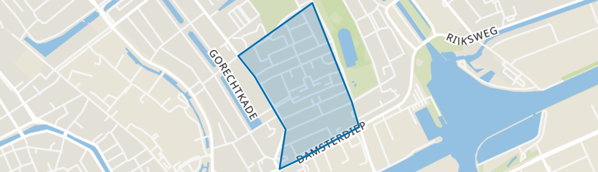 Bloemenbuurt, Groningen map
