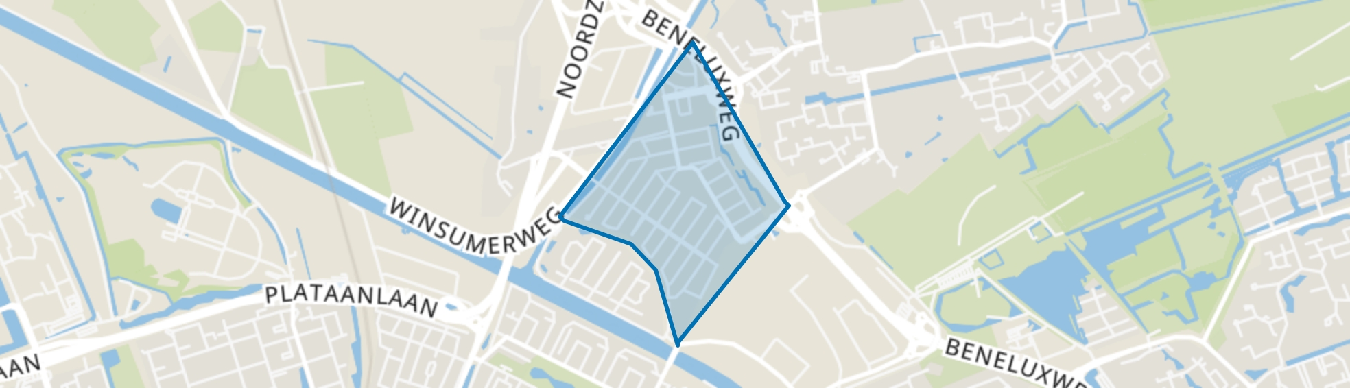 De Hunze, Groningen map